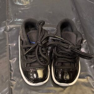 Jordan 11 Space Jams Low Top Toddler Black Sneakers